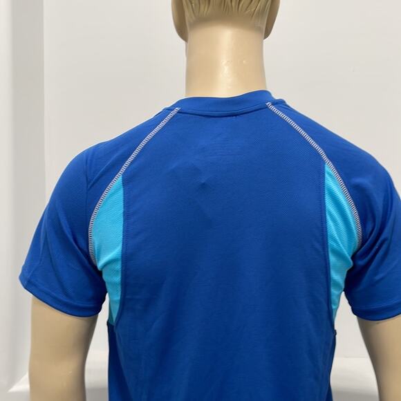 ecos Performance Wear Short Sleeve Crewneck T-Shirt Blue   Size M NWT - Picture 4 of 9